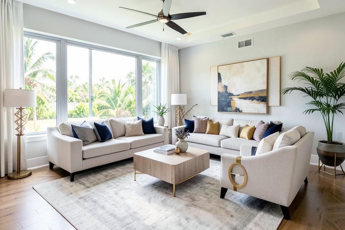A bright home prepared for sale
